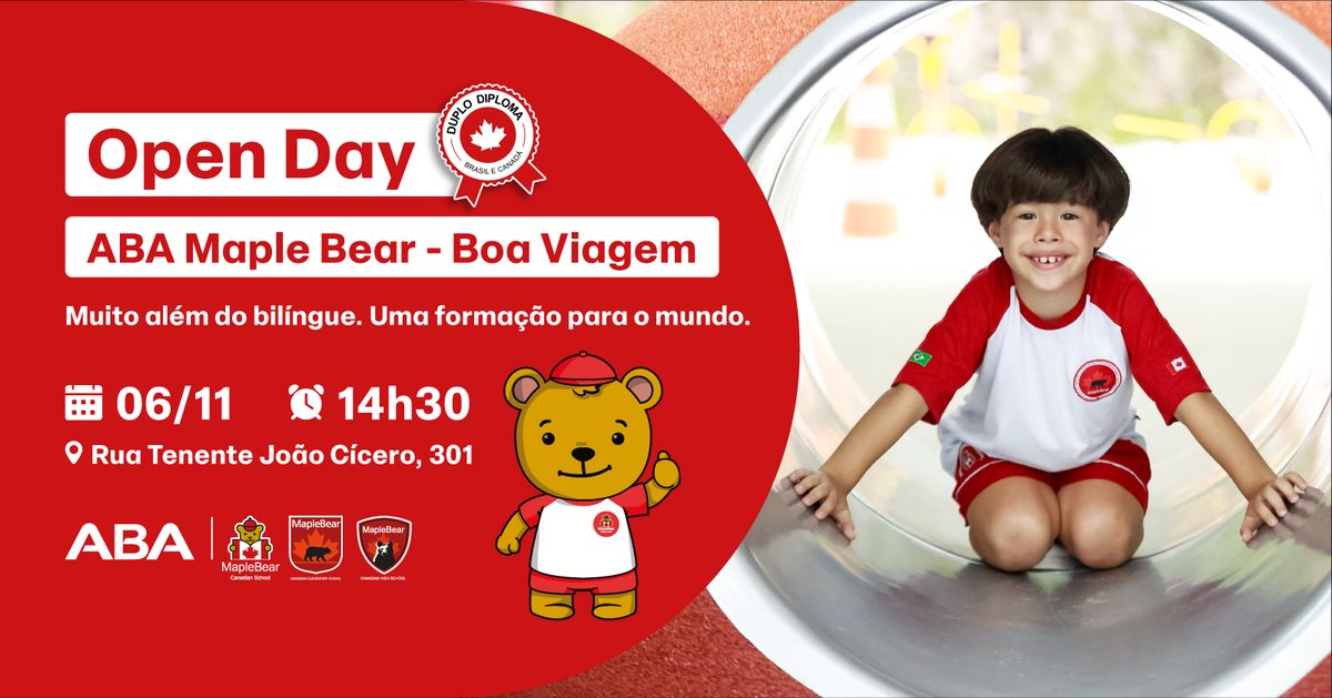 Bild der Quelle — Open Day - Novembro| ABA Maple Bear - Boa Viagem