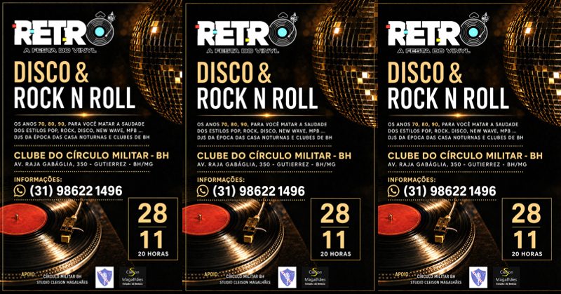 Source image — RETRÔ - A FESTA DO VINIL - DISCO & ROCK N ROLL