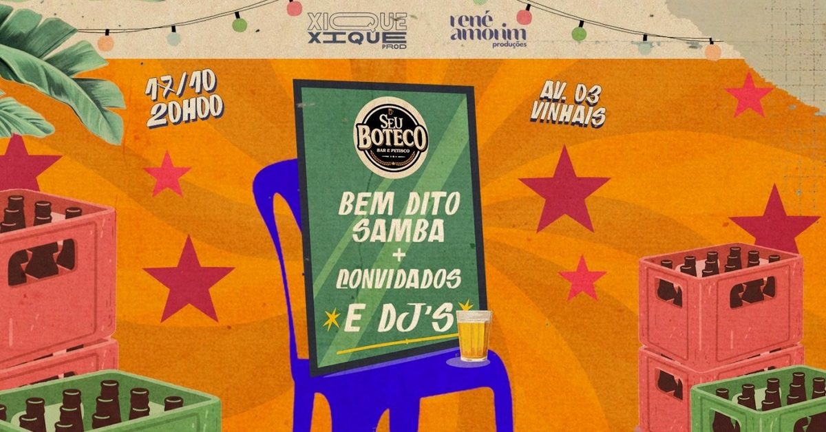 Source image — SAMBA BRASILIS 9 com Bem Dito Samba, DJ Felix e convidados