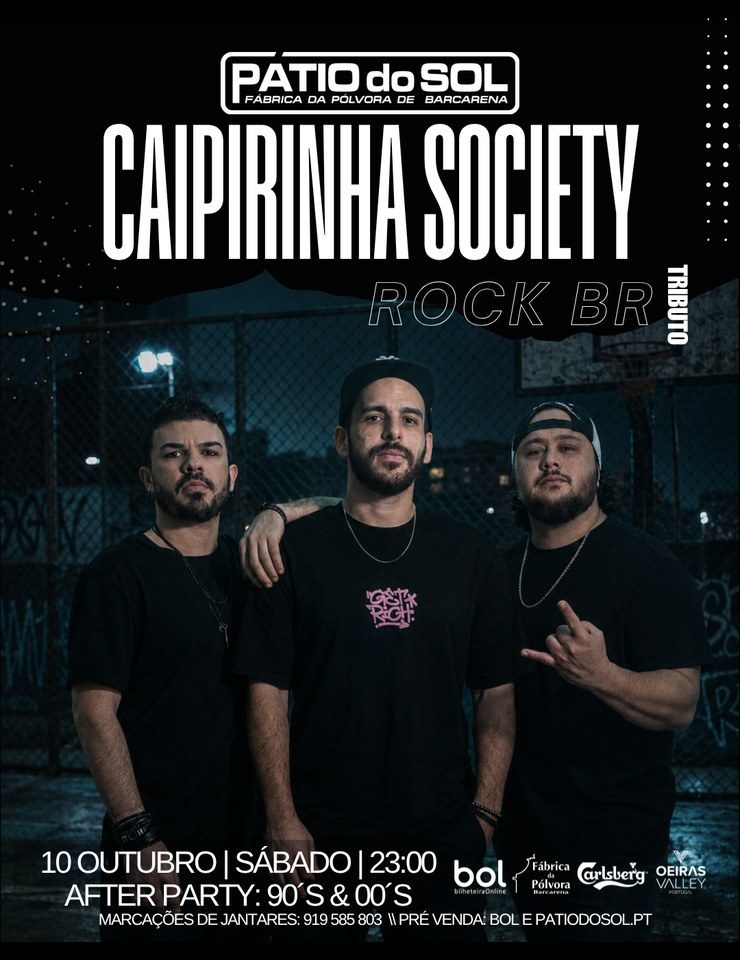 Imagem da fonte — Caipirinha Society – Tributo Rock Brasileiro | After party: 90´s & 00´