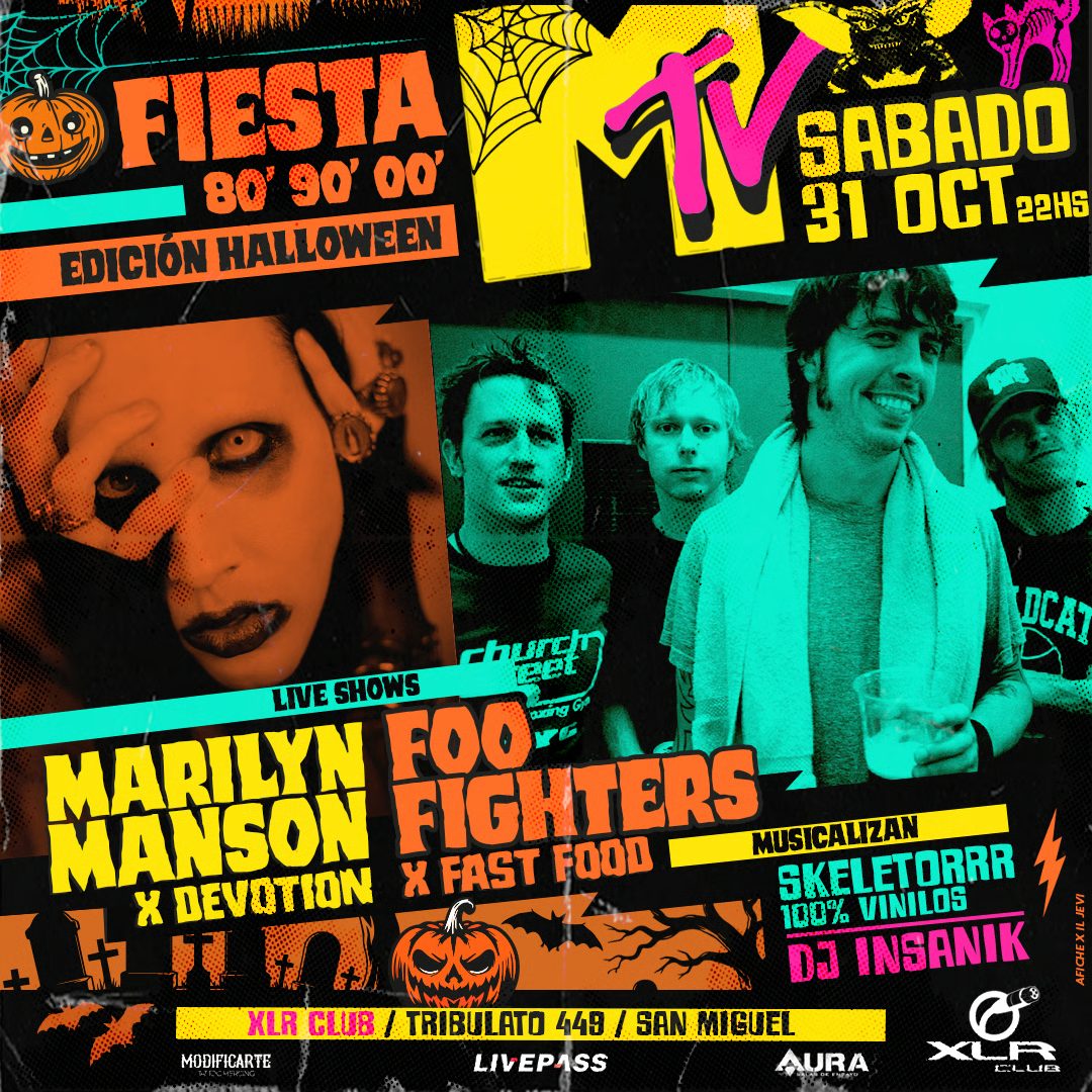 Immagine della fonte — FIESTA MTV 80' 90' 00 ' Edicion Halloween en San Miguel