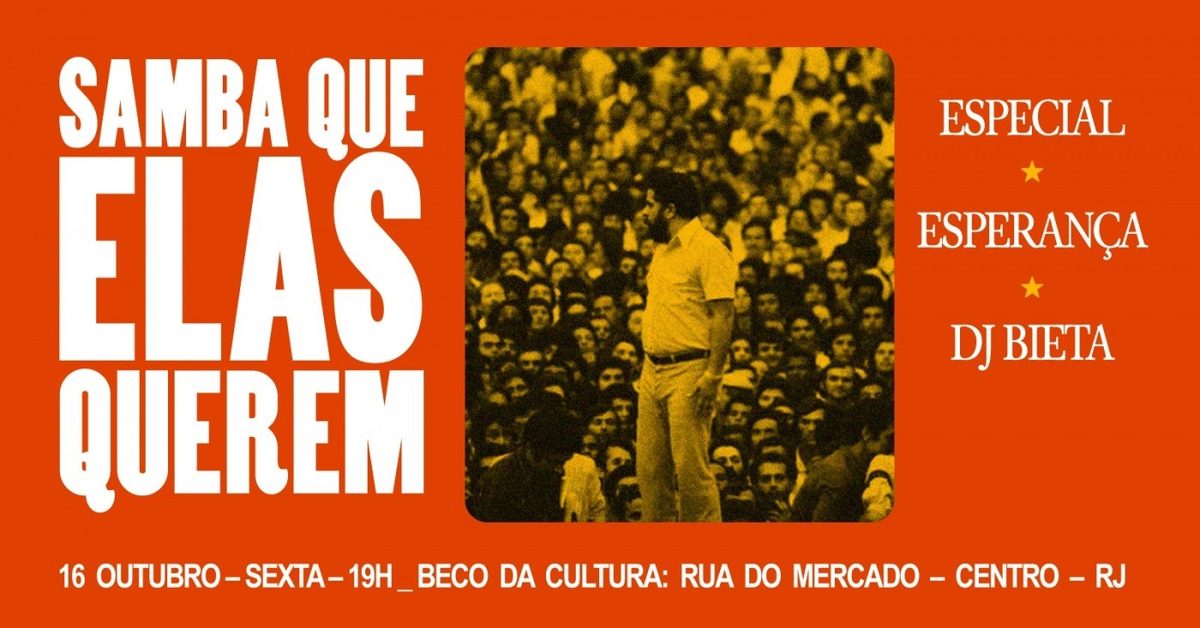 Immagine della fonte — Samba Que Elas Querem no Beco da Cultura - Especial Esperança