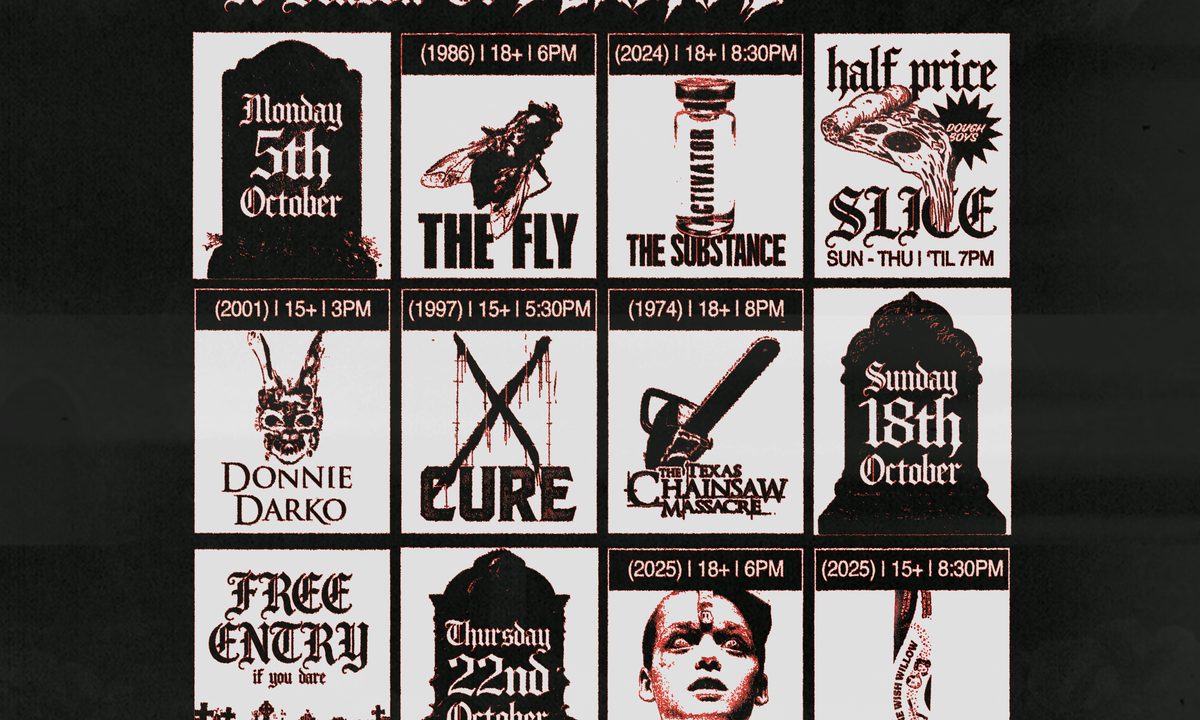 Imagem da fonte — Dawson's Crypt: Donnie Darko x Cure x The Texas Chainsaw Massacre