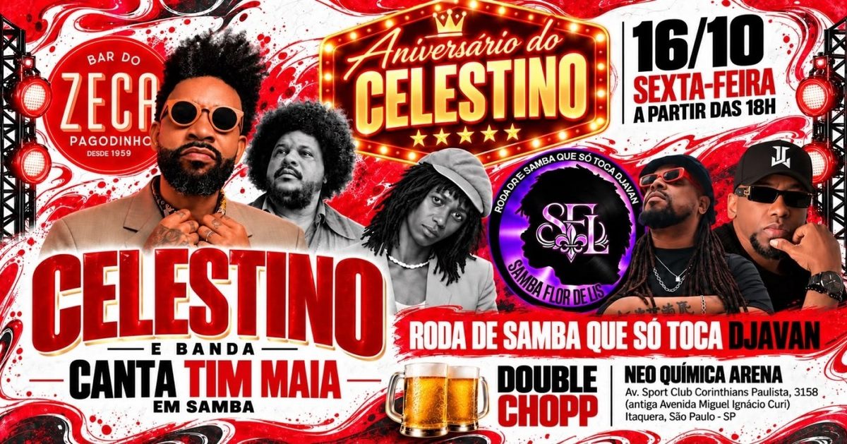 出典の画像 — Bar do Zeca - 2 Shows | Luiz Celestino | Samba Flor de Lis