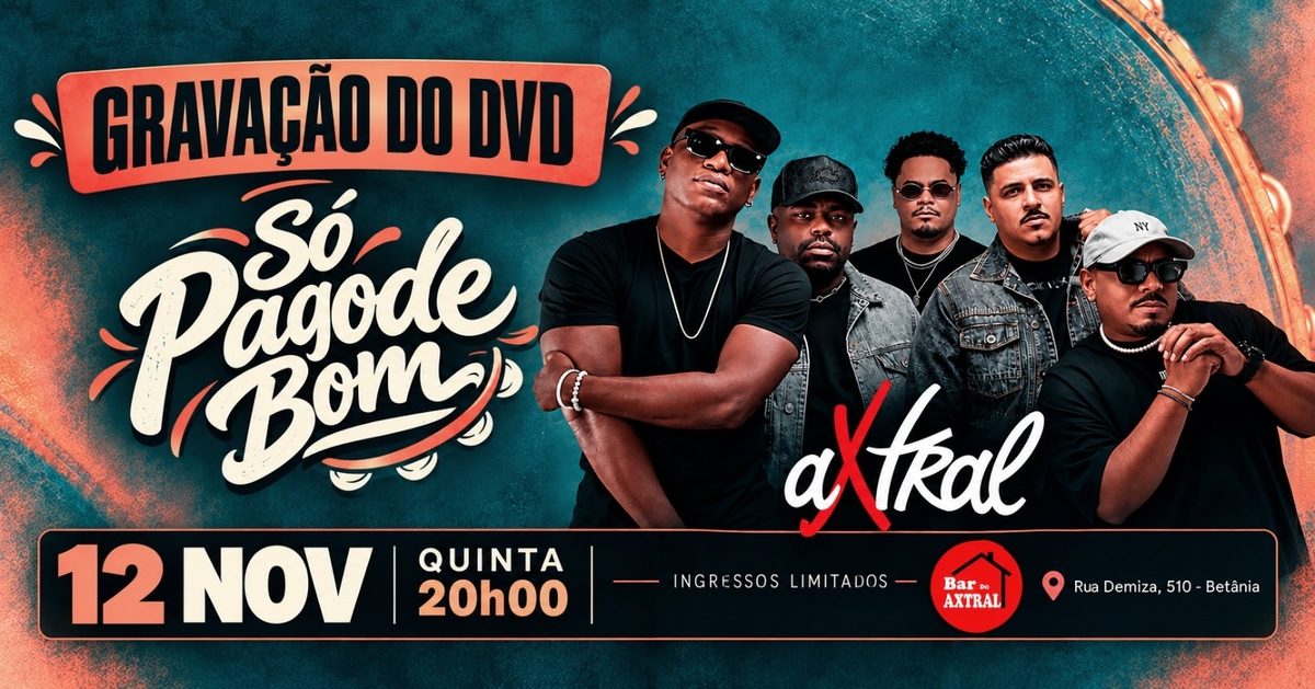 来源图片 — DVD Só Pagode Bom Grupo AXTRAL