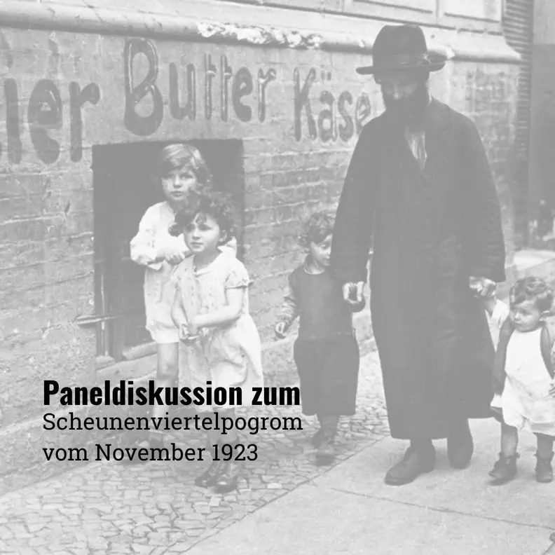 Bild der Quelle — Discussion with Dr. Olaf Kistenmacher on the 1923 Scheunenviertel Pogrom from the perspective of the Communist Party