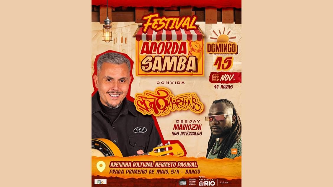 Imagem da fonte — FESTIVAL ACORDA & SAMBA CONVIDA JOÃO MARTINS NA ARENINHA HERMETO PASCOAL