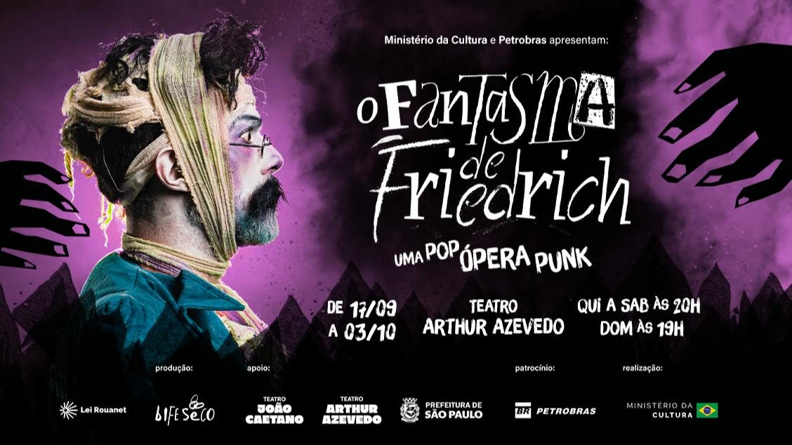 Imagen de la fuente — O FANTASMA DE FRIEDRICH - UMA POP ÓPERA PUNK - Teatro Arthur Azevedo