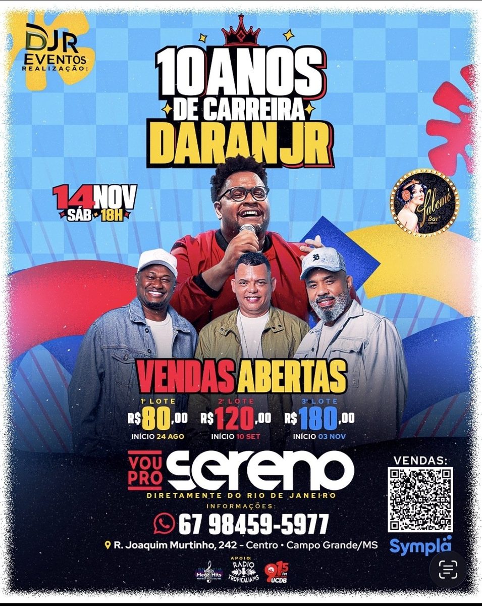 Imagem da fonte — 10 anos carreira Daran Junior