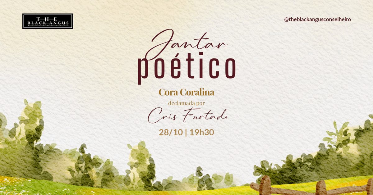 Imagem da fonte — Jantar Poetico Cora Coralina
