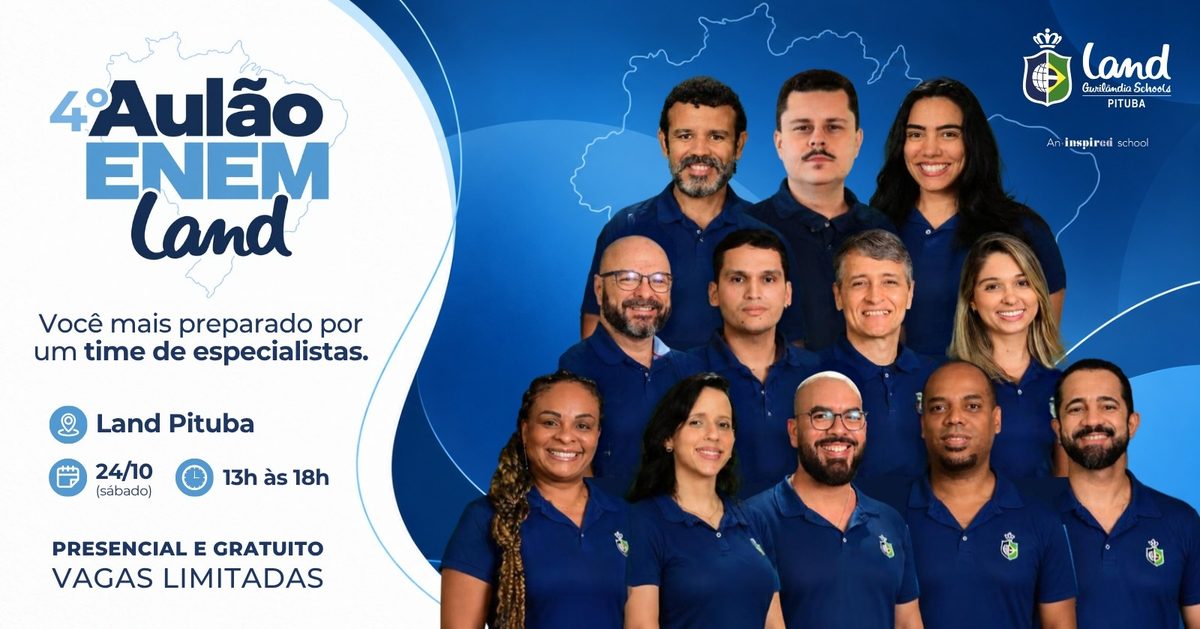 Immagine della fonte — AULÃO ENEM LAND SCHOOL 2026