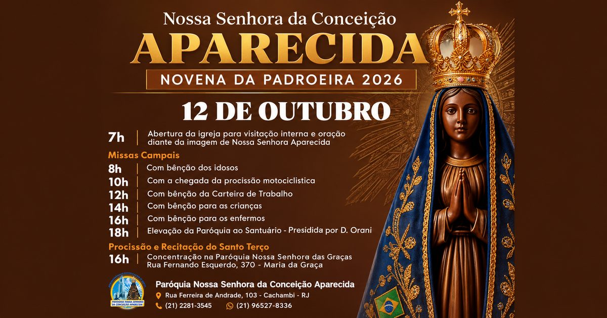 Bild der Quelle — Missa em Honra a Nossa Senhora da Conceição Aparecida - Rainha e Padroeira do Brasil
