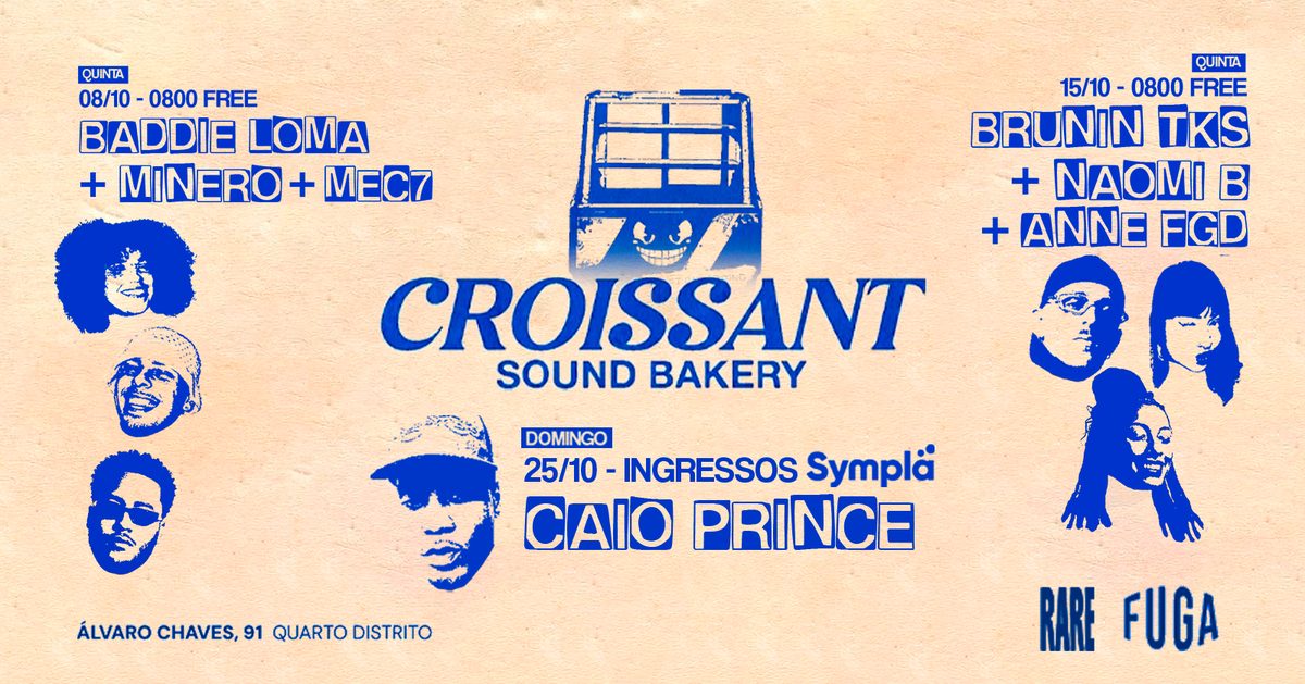 Immagine della fonte — 25.10 | CAIO PRINCE na CROISSANT SOUNDS no FUGA