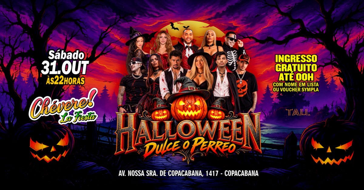Imagem da fonte — Fiesta Latina ¡CHÉVERE! | Sábado 31 outubro | Copacabana | TAU