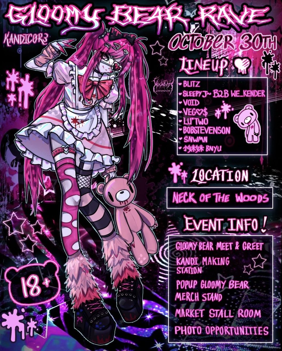 Source image — Gloomy Bear Rave — Neck of The Woods