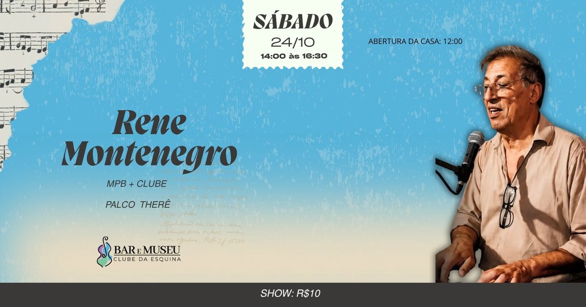Source image — SHOW - RENE MONTENEGRO - CLUBE DA ESQUINA