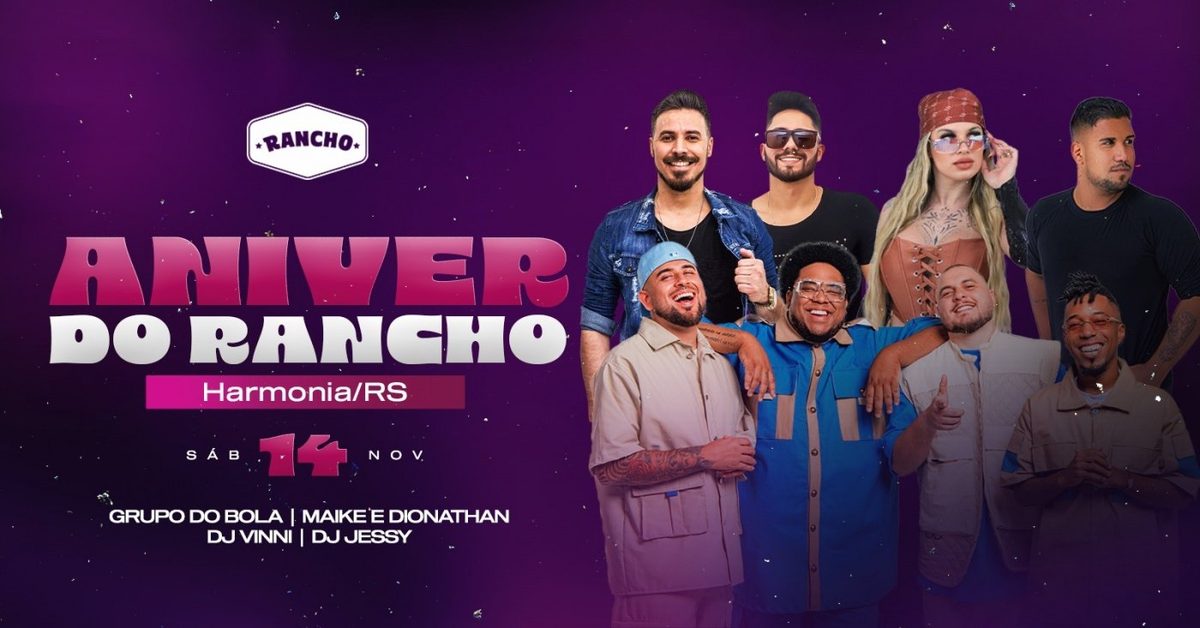 Imagem da fonte — Aniver do Rancho | 14 de novembro