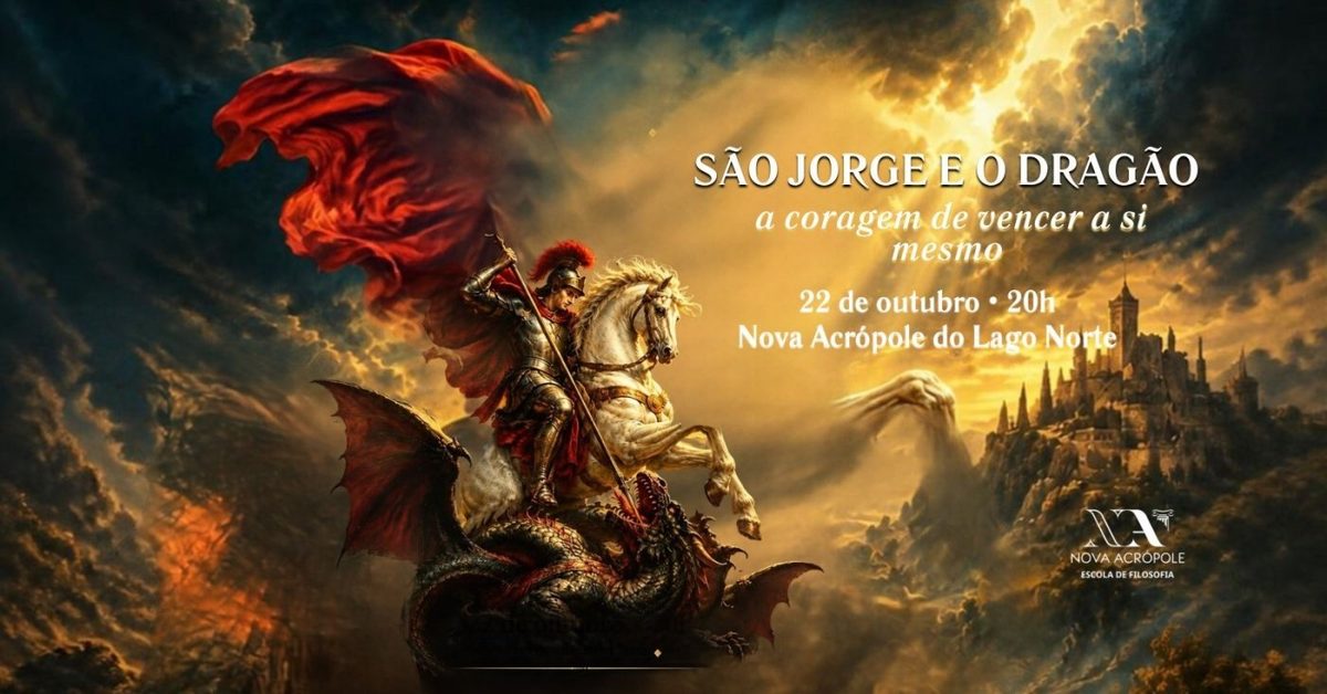 Imagem da fonte — Palestra - São Jorge e o Dragão: a coragem de vencer a si mesmo.