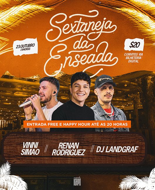 Bild der Quelle — Sextaneja da Enseada com Vinni Simão, Dj Landgraf e Renan Rodriguez