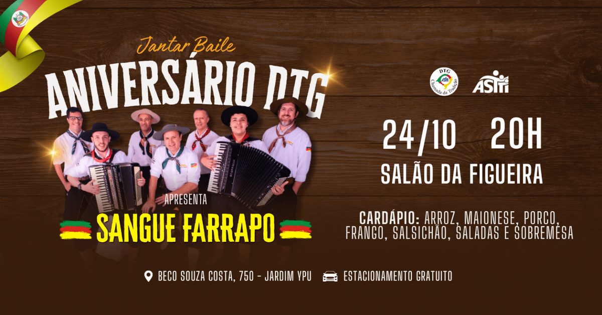 Imagem da fonte — JANTAR BAILE | ANIVERSÁRIO DTG
