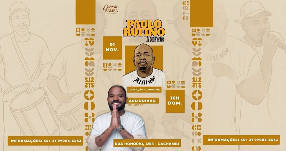 Imagen de la fuente — 01/11 Paulo Rufino À vontade recebe Arlindinho
