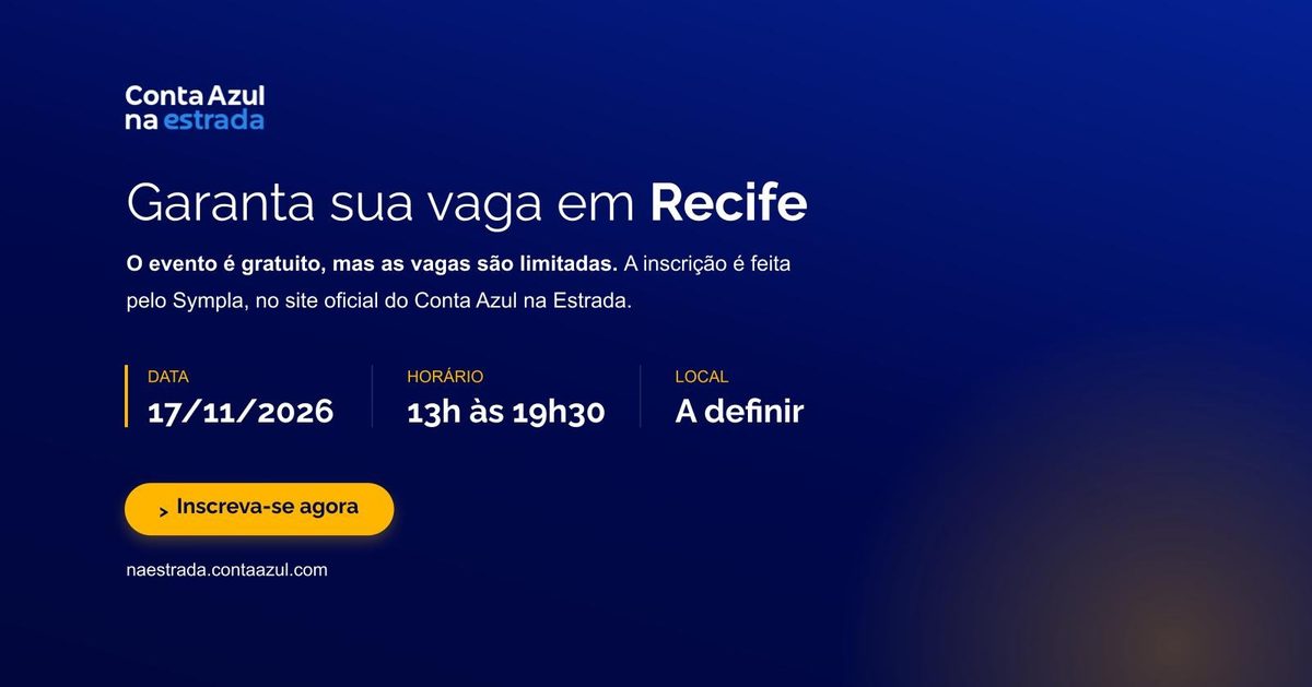 Imagem da fonte — Conta Azul na Estrada | Recife