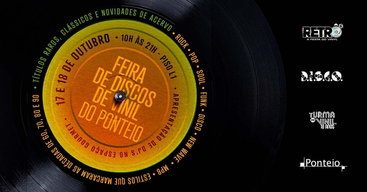 Bild der Quelle — Feira de Discos de Vinil no Ponteio - 17 e 18 de Outubro - Sábado e Domingo