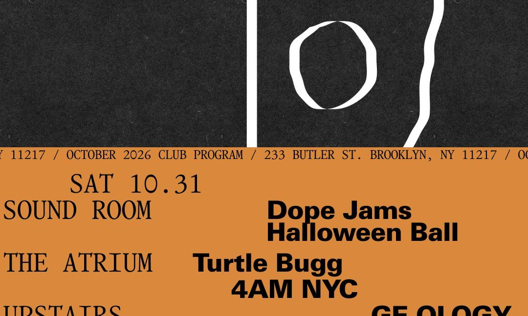 Source image — Dope Jams Halloween Ball / Turtle Bugg, 4AM NYC / GE-OLOGY