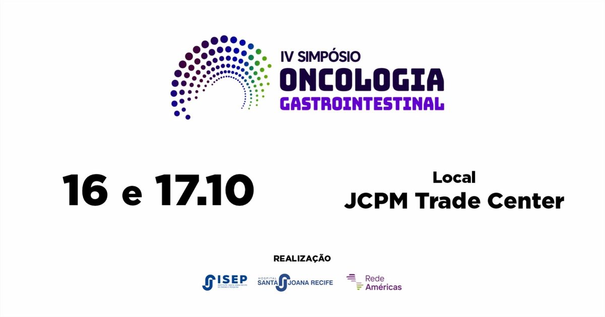 출처 이미지 — IV Simpósio Oncologia Gastro Intestinal