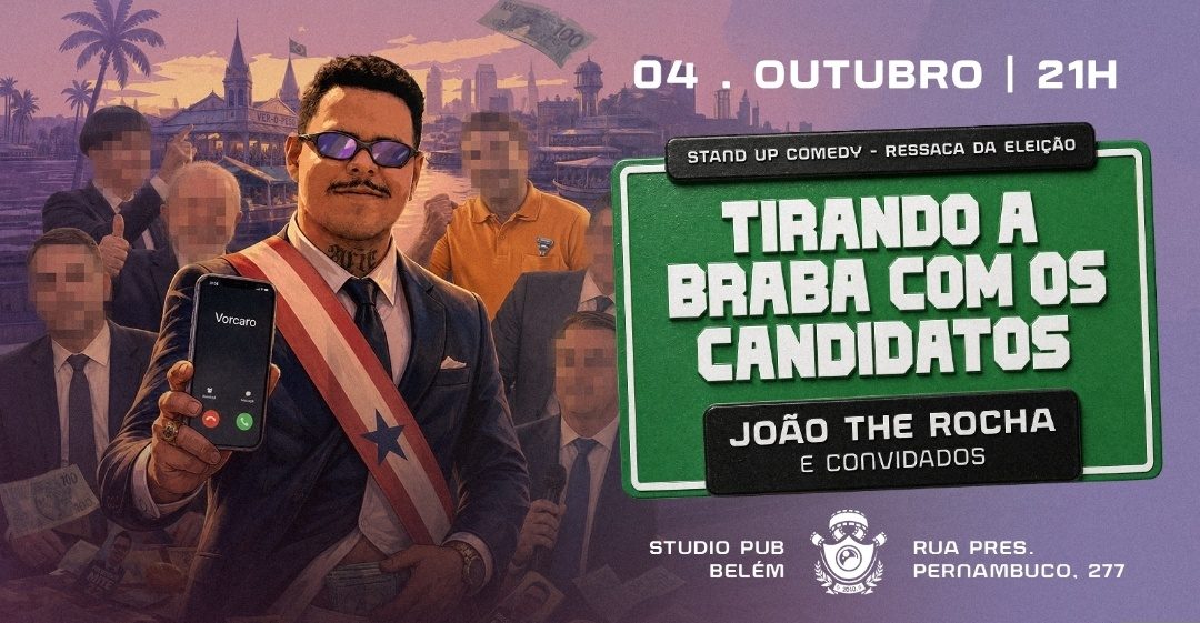 Imagen de la fuente — JOÃO THE ROCHA TIRANDO A BRABA COM OS CANDIDATOS EM BELÉM 04/10