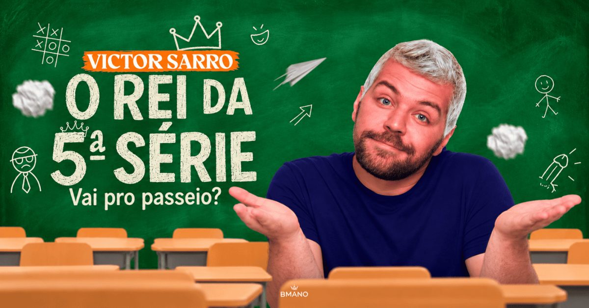Afbeelding van de bron — Victor Sarro - O Rei da Quinta Série no Porão Comedy Club BC