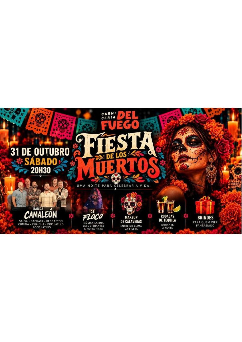 Imagem da fonte — FIESTA DE LOS MUERTOS - Camaleón + Dj Floco