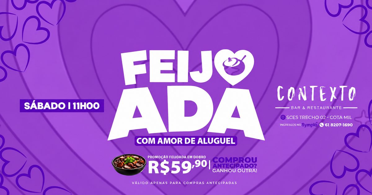 Source image — FeijoADA com Amor de Aluguel | 24.10 | Varanda Contexto Bar