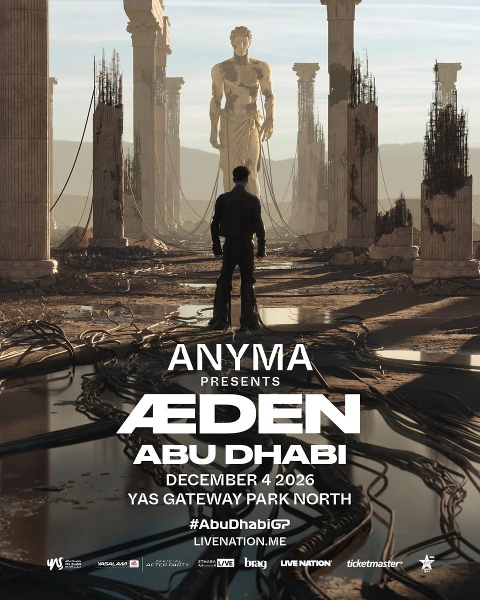 Imagem da fonte — Anyma - ÆDEN World Tour 2026 Abu Dhabi