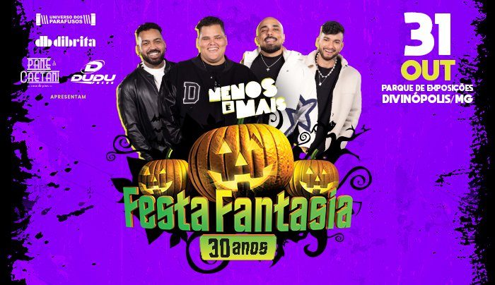 Imagem da fonte — Festa Fantasia Divinópolis - 2026 | Menos É Mais em Divinópolis