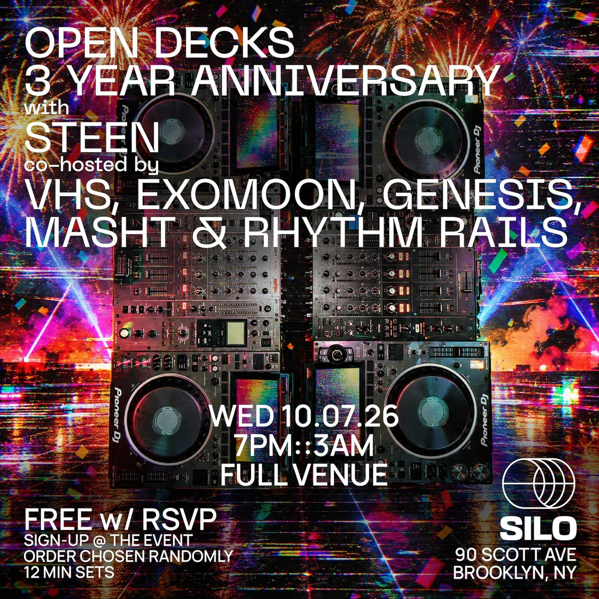Source image — Open Decks w/ Steen - 3 YEAR ANNIVERSARY [Full Venue Edition]
