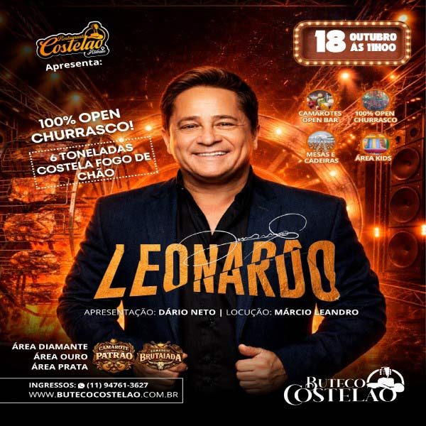 Imagen de la fuente — Leonardo — Agenda de shows — Atibaia/SP — Leonardo em Atibaia