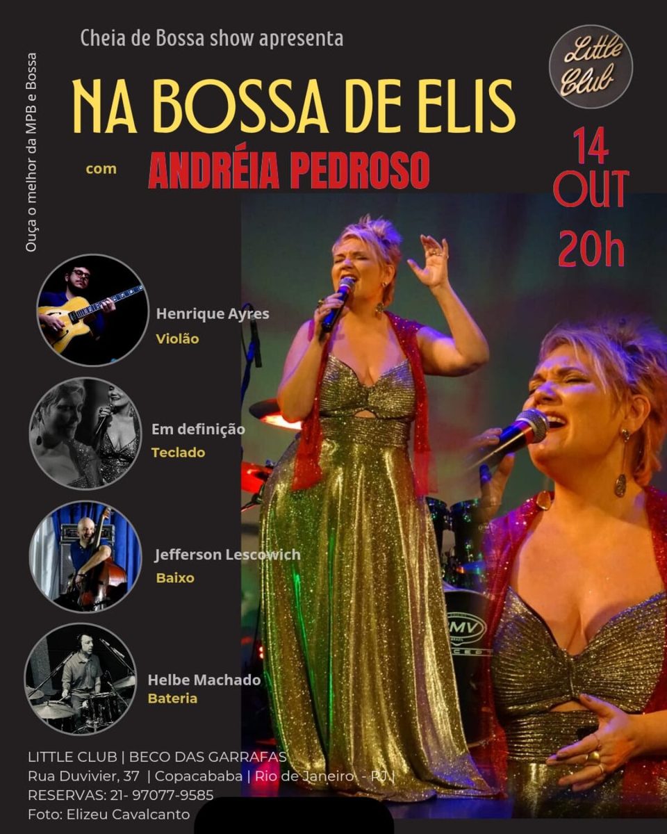 Imagen de la fuente — ANDRÉIA PEDROSO – CHEIA DE BOSSA: NA BOSSA DE ELIS