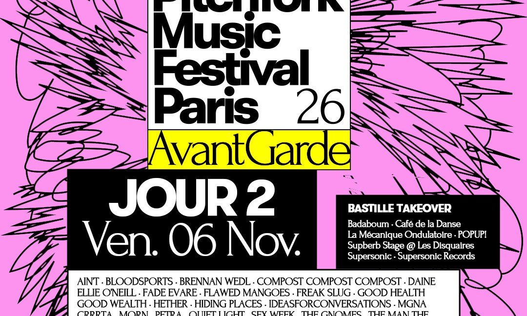 Imagem da fonte — JOUR 2 - Pitchfork Avant-Garde 2026