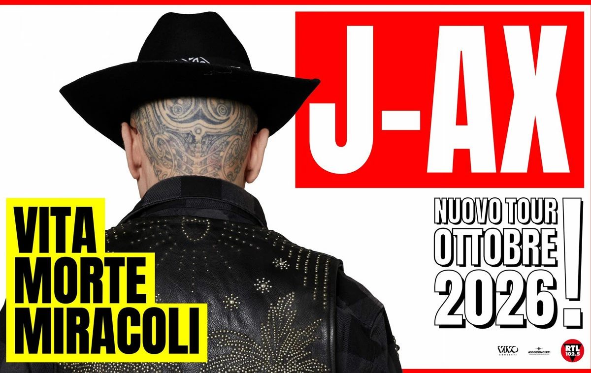 Source image — J-Ax – Vita Morte Miracoli Tour 2026
