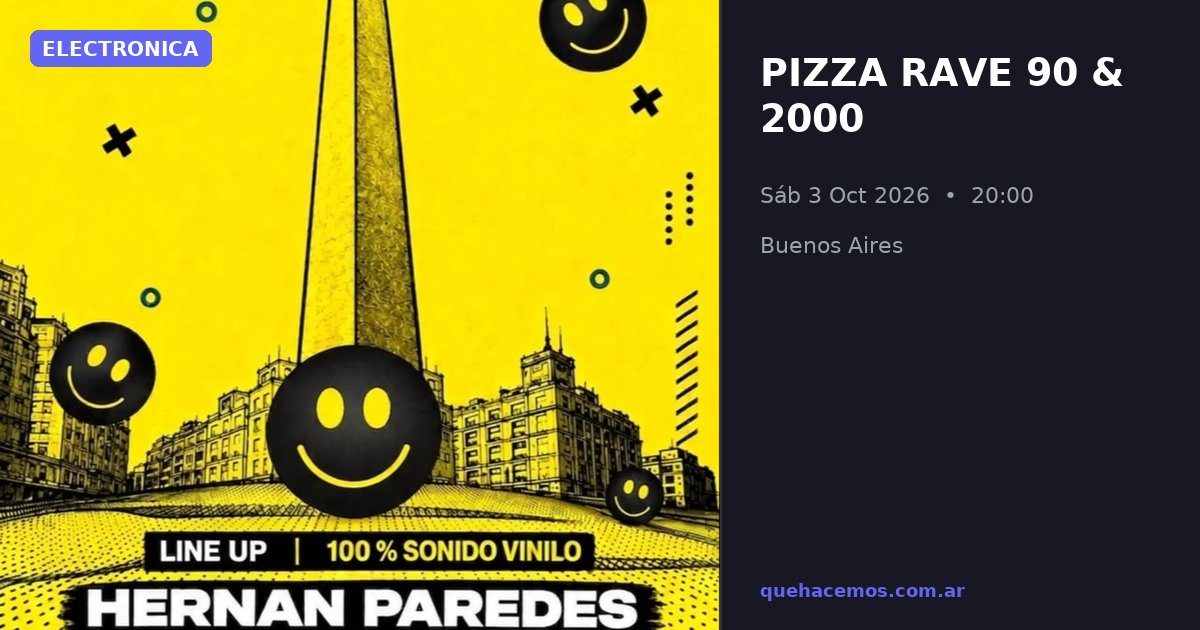 Imagen de la fuente — Pizza Rave 90 & 2000