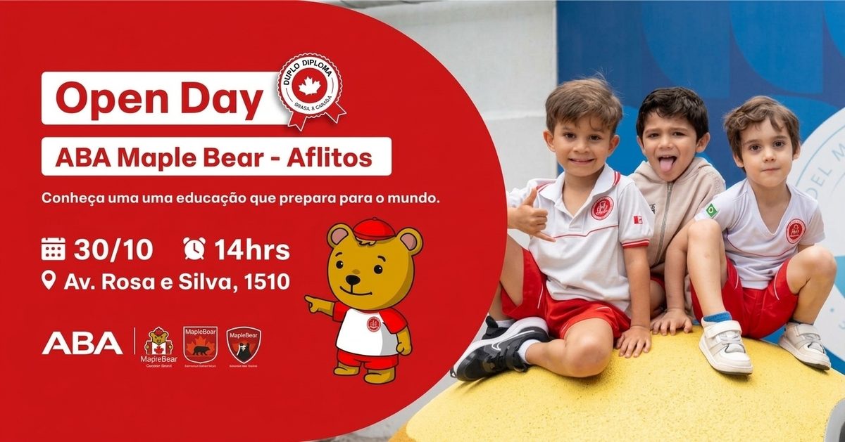 Bild der Quelle — Open Day - Outubro| ABA Maple Bear - Aflitos