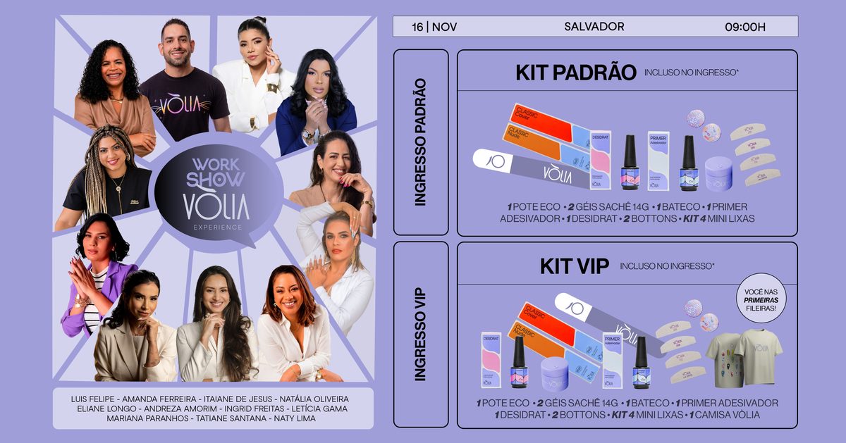 Imagem da fonte — Workshow Vòlia Experience Salvador
