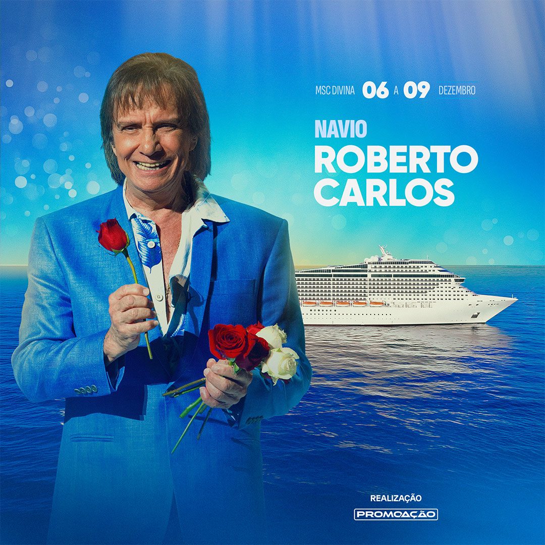 来源图片 — Roberto Carlos - Cruzeiro MSC Divina