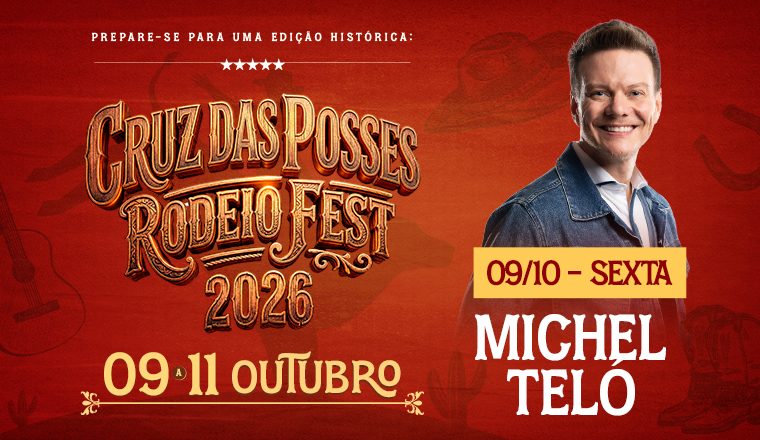 Imagen de la fuente — Michel Teló - Cruz das Posses Rodeio Fest 2026 em Cruz das Posses - Michel Teló