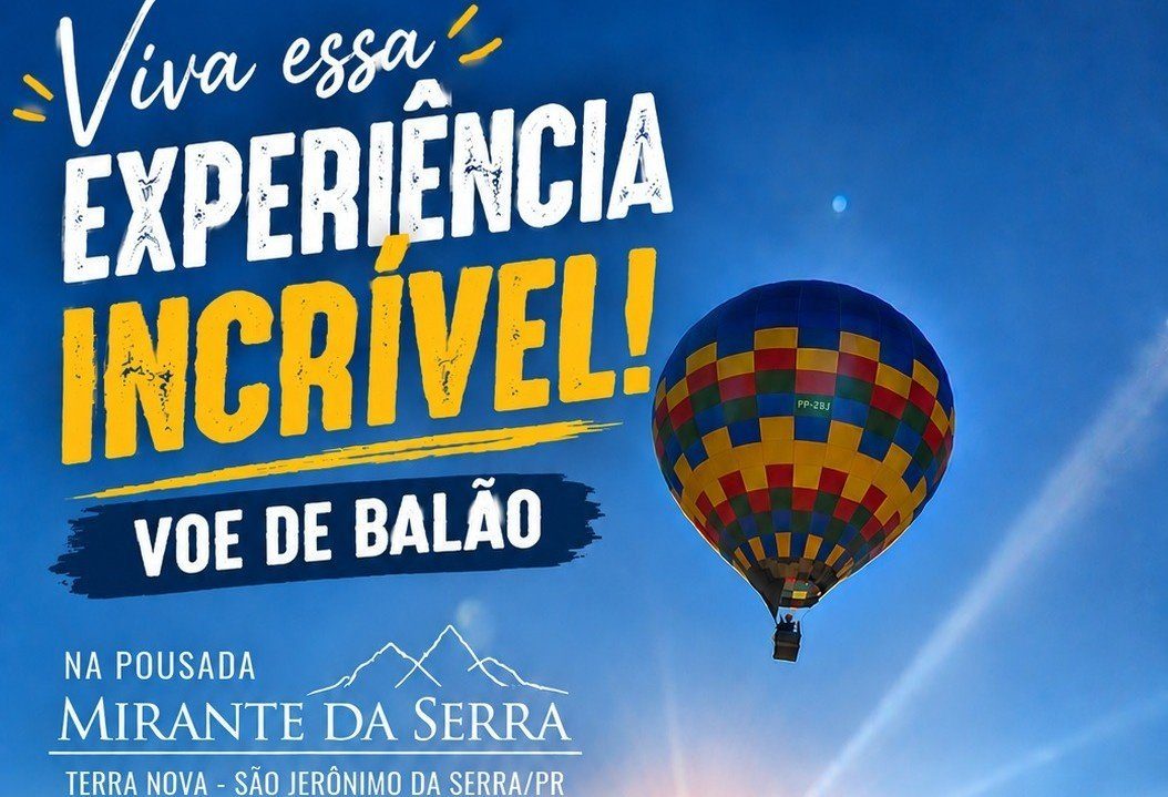 Image de la source — VOE DE BALÃO NO MIRANTE DA SERRA