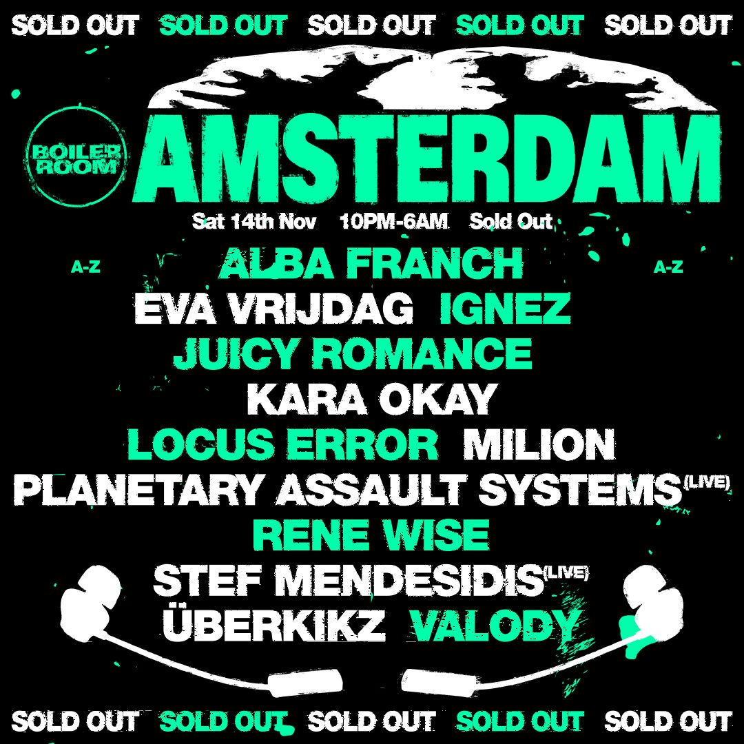 출처 이미지 — Boiler Room Amsterdam - Saturday