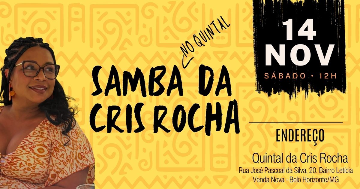 Imagen de la fuente — Samba no Quintal da Cris - Edição de Novembro