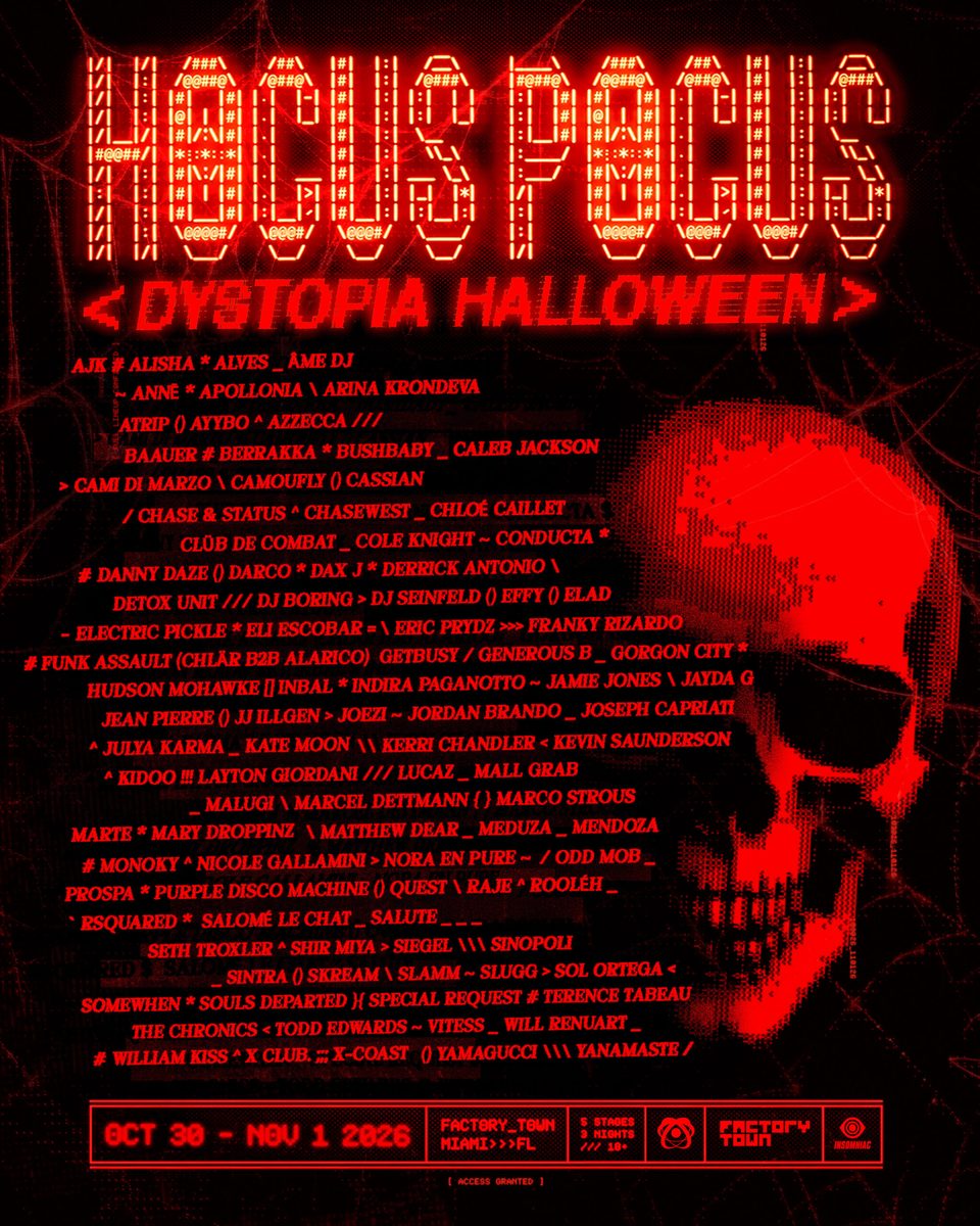 Imagem da fonte — Hocus Pocus Miami 2026 – Dystopia Halloween