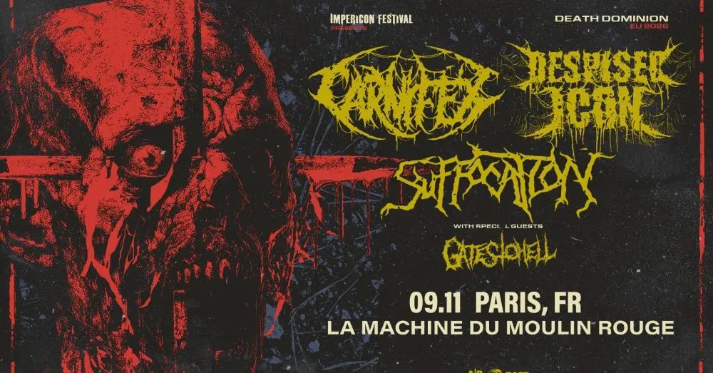 출처 이미지 — DESPISED ICON + CARNIFEX + SUFFOCATION